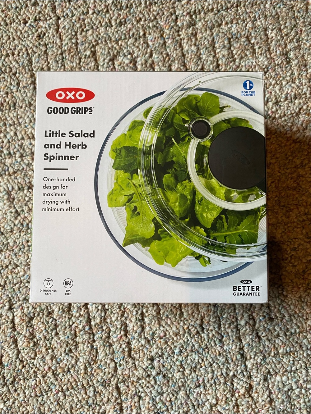 OXO Good Grips Little Salad & Herb Spinner - Clear, White, Black